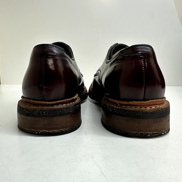VERY GOOD pskaufman No.1050 RUNWAY Derby Oxblood Burgundy leather handmade 8.5 main image 5